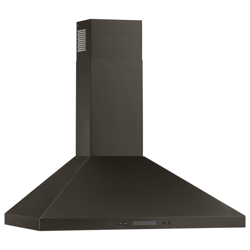Whirlpool 30&quot; Chimney Wall Mount Range Hood in Fingerprint Black Stainless Steel, , large