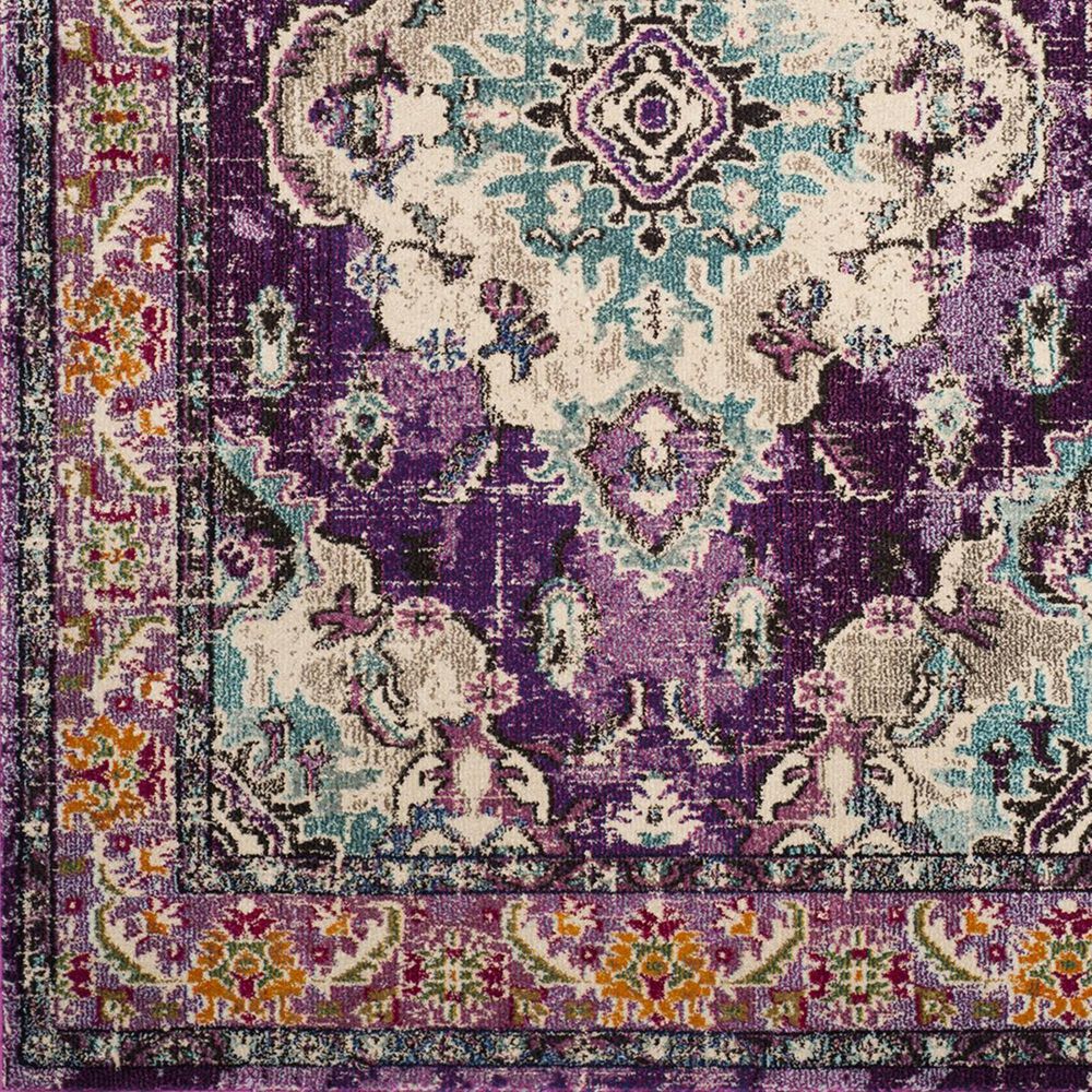 Safavieh Monaco MNC243L-212 2&#39;2&quot; x 12&#39; Violet/Light Blue Runner, , large