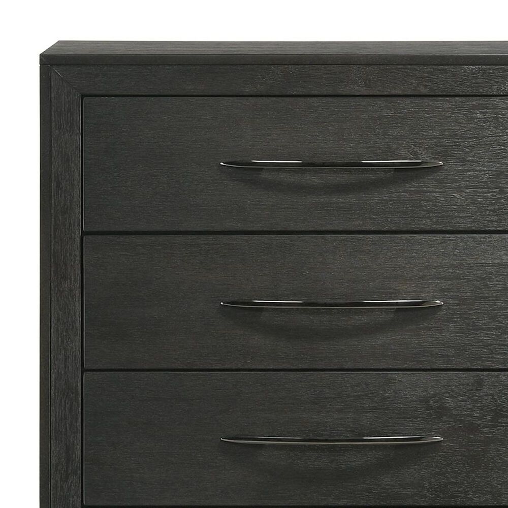 Mayberry Hill Allan 5-Drawer Chest in Black, , large