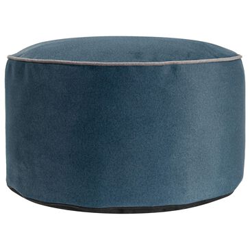 Howard Elliott Qiviut Foot Pouf in Royal, , large