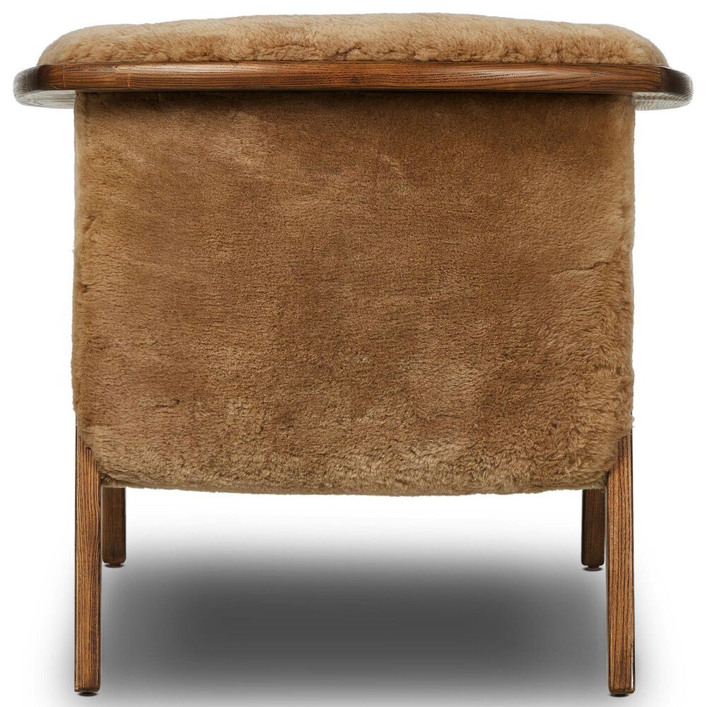 Four Hands Fabian Accent Chair in Desert Shearling, , large