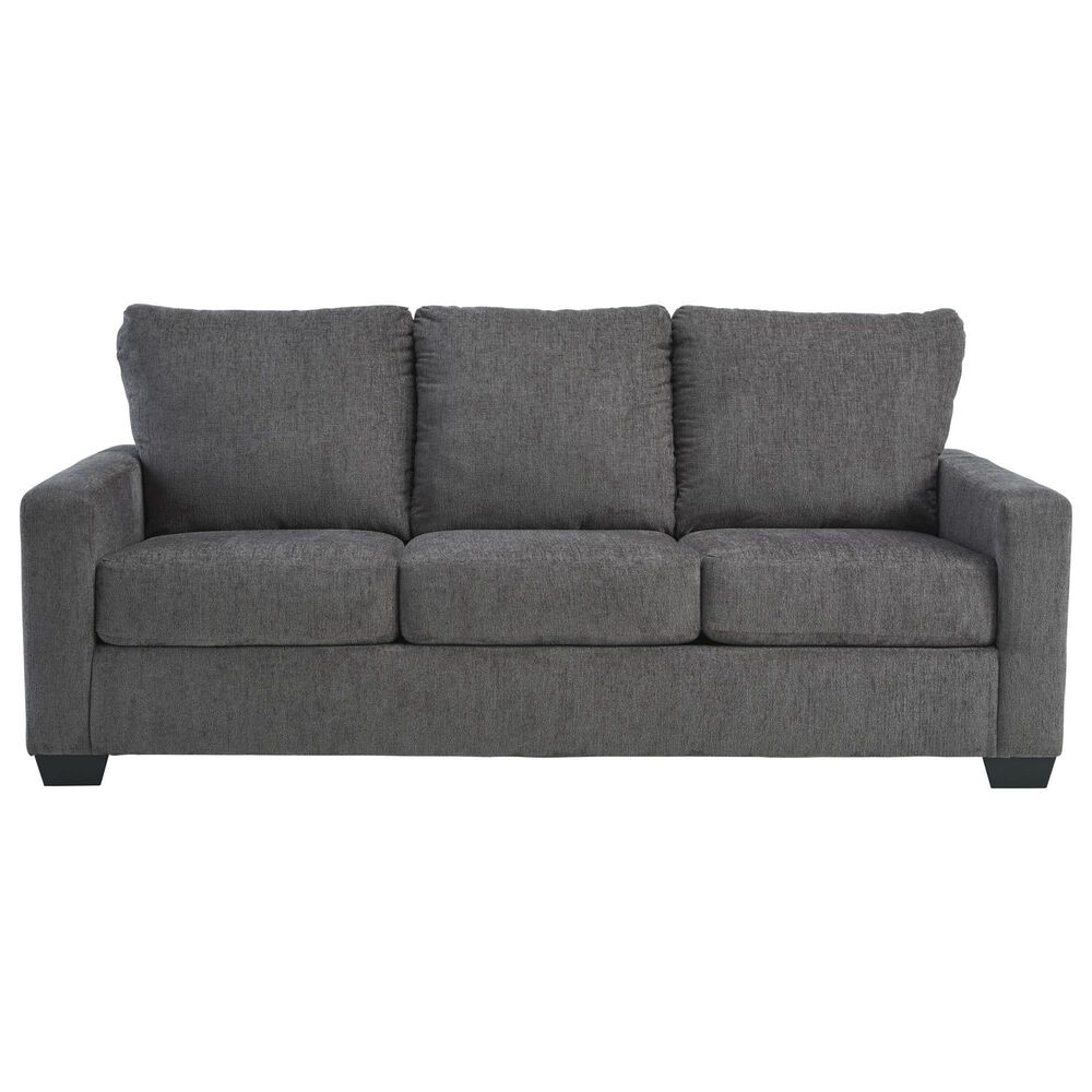 Ashley Rannis Stationary Queen Sofa Sleeper in Pewter, , large