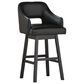 Signature Design by Ashley Tallenger 31" Swivel Barstool with Black Cushion in Dark Brown, , large