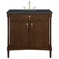 James Martin Kinnsden 36" Single Bathroom Vanity in Sable Oak with 3 cm Charcoal Soapstone Silestone Top and Rectangular Sink, , large