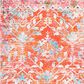 Safavieh Riviera 9" x 12" Orange and Light Blue Area Rug, , large