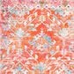 Safavieh Riviera 9" x 12" Orange and Light Blue Area Rug, , large