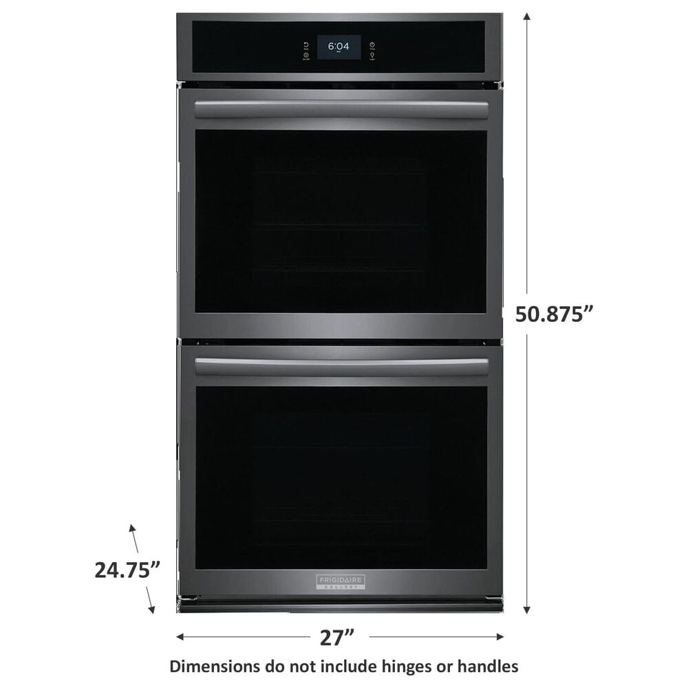 Frigidaire Gallery 27&#39;&#39; Double Electric Wall Oven with Total Convection in Black Stainless Steel, , large