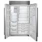 Sub Zero 28.4 Cu. Ft. Classic Side-By-Side Refrigerator with Tubular Handle in Stainless Steel, , large