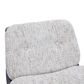 Impressions Vanity Alicia Vanity Chair with White Tweed Cushion in Black, , large