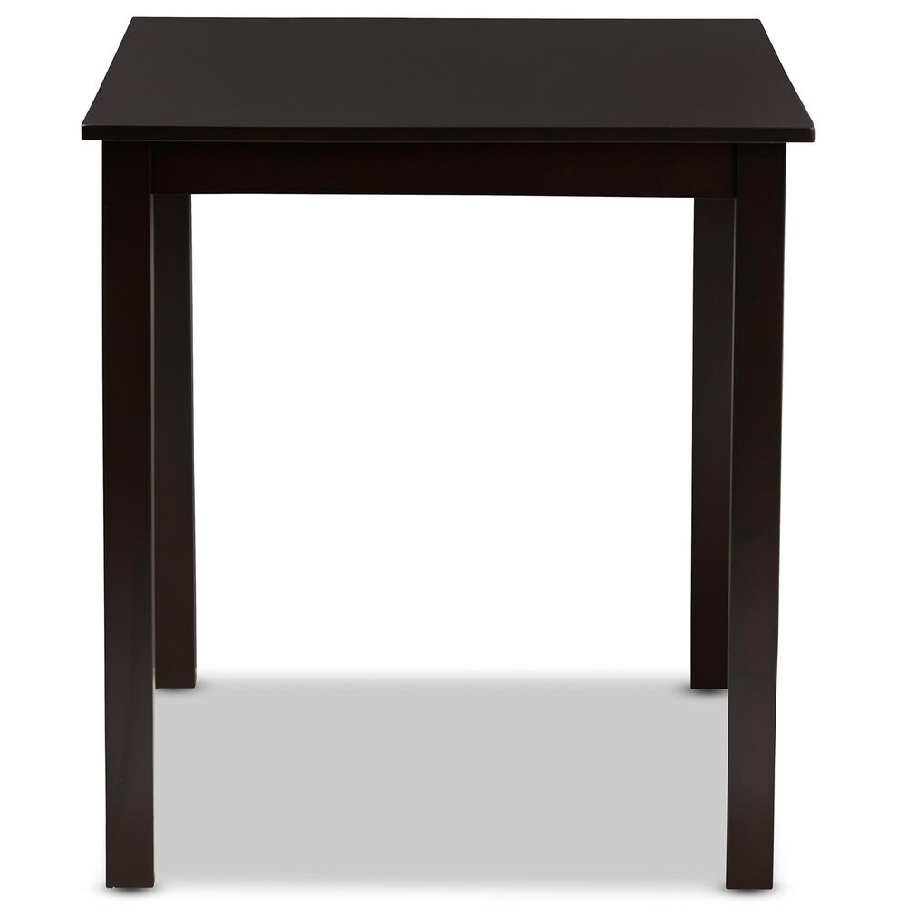 Baxton Studio Evelin Dining Table in Espresso Brown - Table Only, , large
