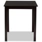 Baxton Studio Evelin Dining Table in Espresso Brown - Table Only, , large
