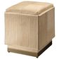 Splendor Living Norwood Hide Ottoman in Tan, , large