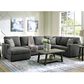 Ashley Edenfield 3-Piece Right Facing U-Shaped Sectional with Chaise in Charcoal, , large