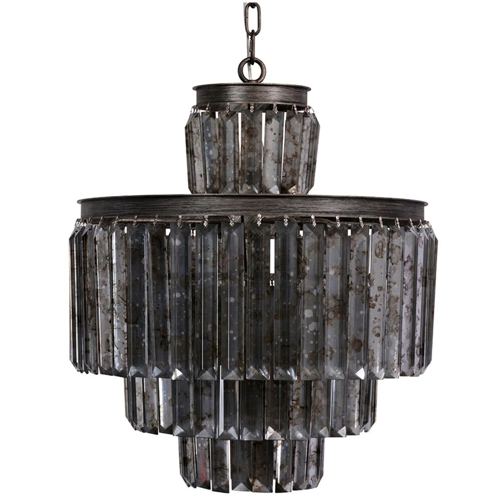 Blue Sun Designs Chandelier in Mirrored Antique Silver, , large