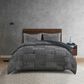 BCP Home Halifax 3-Piece Queen Comforter Set in Charcoal and Grey, , large