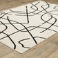 ROW by Oriental Weavers Quinn QUI12 Beige and Black 2" x 7" Runner, , large