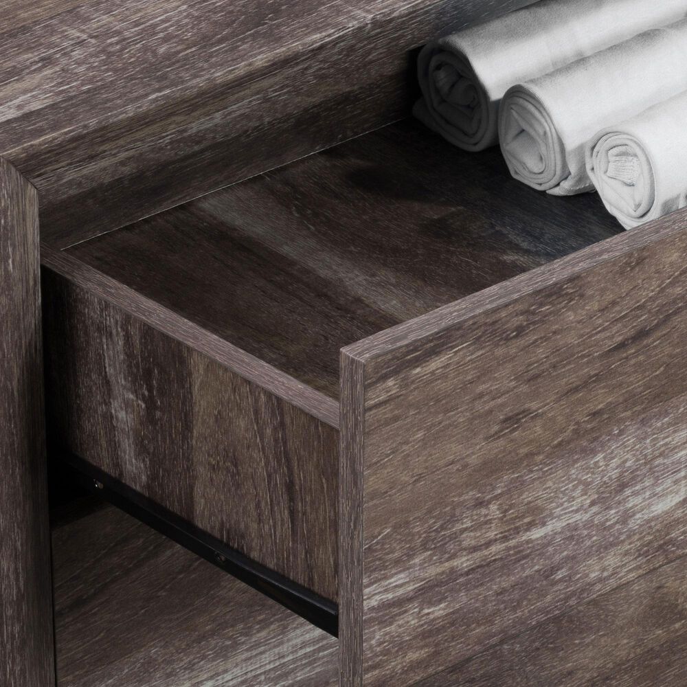 CorLiving Newport 1 Drawer Nightstand in Grey Washed Oak, , large