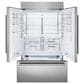 Sub Zero Classic 28.9 Cu.Ft. French Door Refrigerator with Internal Dispenser in Stainless Steel, , large