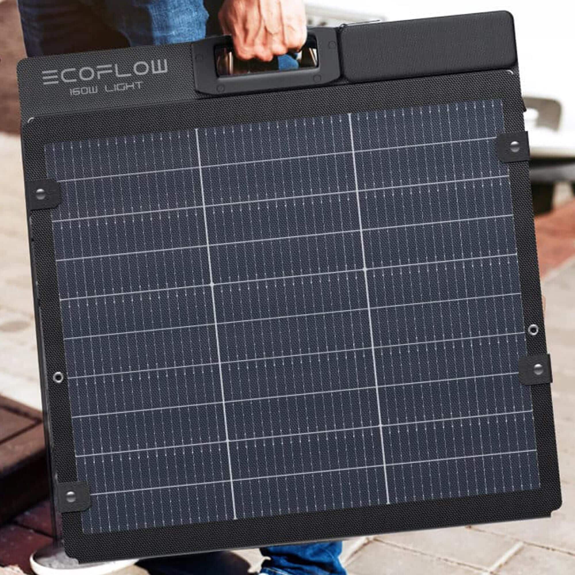 EcoFlow 160W Portable Solar Panel in Black
