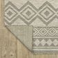 Oriental Weavers Tortuga TR03A 1"10" x 7"6" Beige and Black Runner, , large