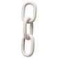 Creative Coop 13" Decorative Marble Chain Link Figurine in White, , large