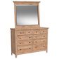 Hawthorne Furniture San Mateo 10-Drawer Dresser and Mirror in Wheat, , large