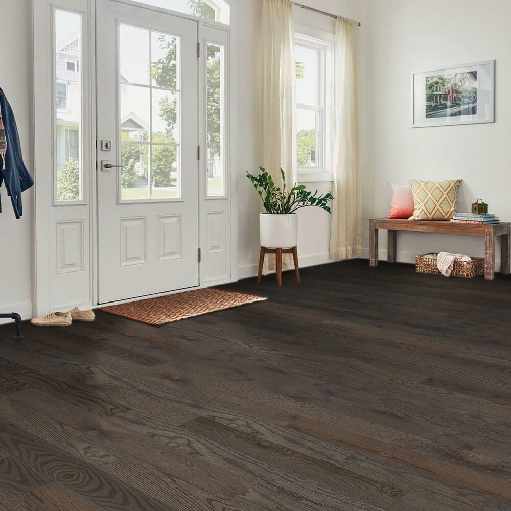Hartco Prime Harvest Silver Oak High Gloss Red Oak 5&quot; Solid Hardwood, , large
