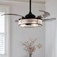 Beacon Lighting Corbelle 48" Retractable Blade with Smoke Blades Ceiling Fan in Antique Black, , large