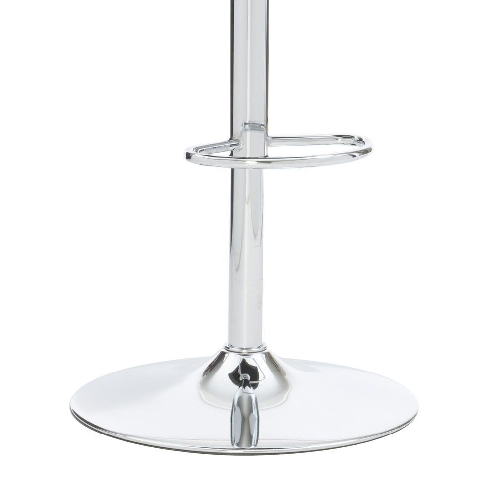 Linon Home Decor Bohen Swivel Bar Stool in Polished Chrome, , large