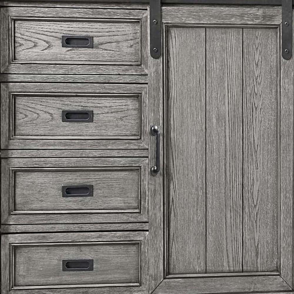 Eastern Shore Foundry 5-Drawer Chifferobe in Brushed Pewter, , large