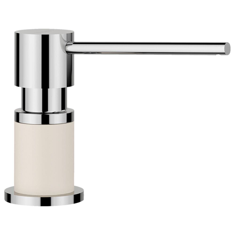 Blanco Lato Soap Dispenser in Chrome and Soft White, , large