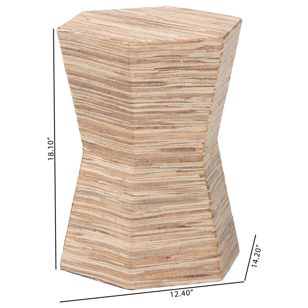 Baxton Studio Idana End Table in Natural, , large