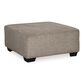 Ashley Ballinasloe Oversized Accent Ottoman in Platinum, , large