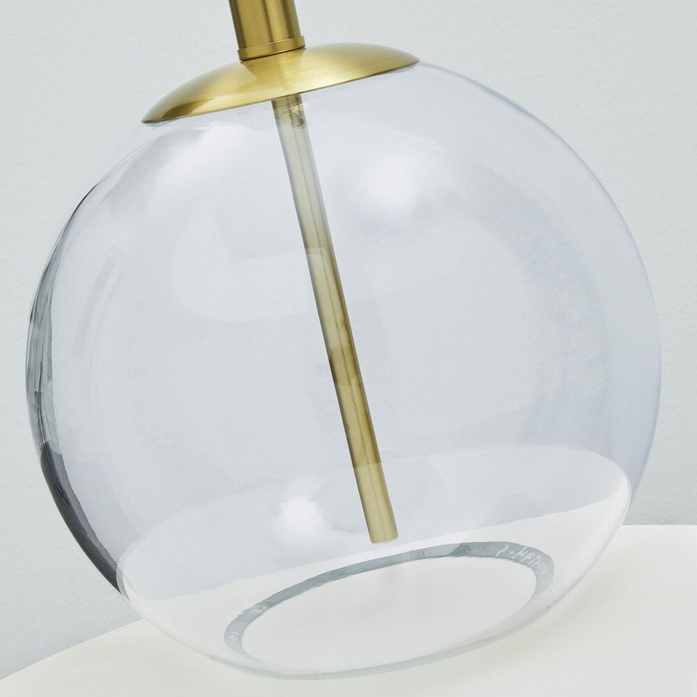 Ashley Samder Table Lamp in Clear and Brass, , large