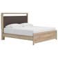 Ashley Kinlanni King Upholstered Platform Bed in Tan, , large