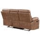 Steve Silver Rudger Manual Reclining Sofa in Chestnut Brown, , large