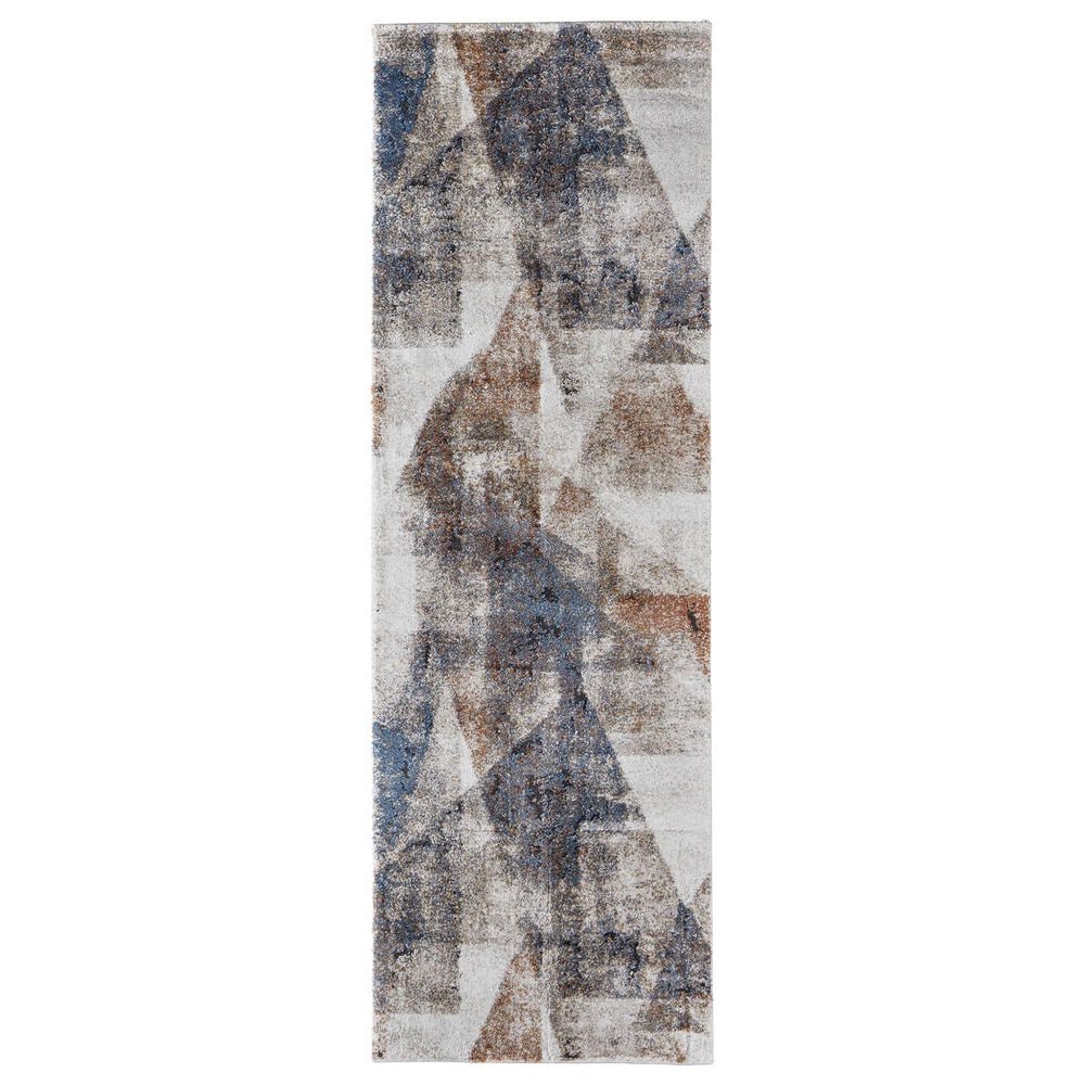 Feizy Gilmore 2"6" x 8" Blue and Ivory Runner, , large