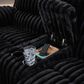 Ashley Rhines Falls Power Reclining Loveseat in Onyx, , large