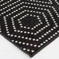 Central Oriental Terrace Tropic Valeria 5" x 7"3" Black and Snow Area Rug, , large