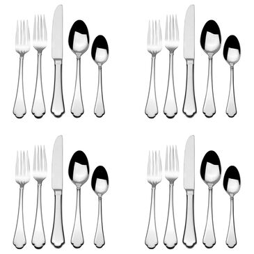 Lifetime Brands Bellamy 20-Piece Flatware Set in Stainless Steel, Service for 4, , large