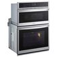 LG 2-Piece Kitchen Package with Stainless Steel 6.4 Cu Ft. Combination Wall Oven and Black 30" Smart Electric Cooktop, , large