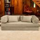 Jaxx Unsofa Stationary Loveseat in Sand Velvet, , large