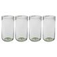 Gibson Home Sayulita Spring 8-Piece Hand Made 21 oz. Jadeite Colored Glass Tumbler Set with Coasters, , large