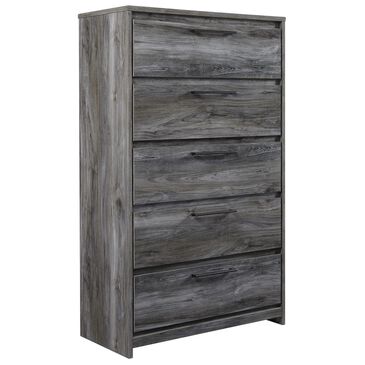 Signature Design by Ashley Baystorm 5 Drawer Chest in Smoke Gray, , large