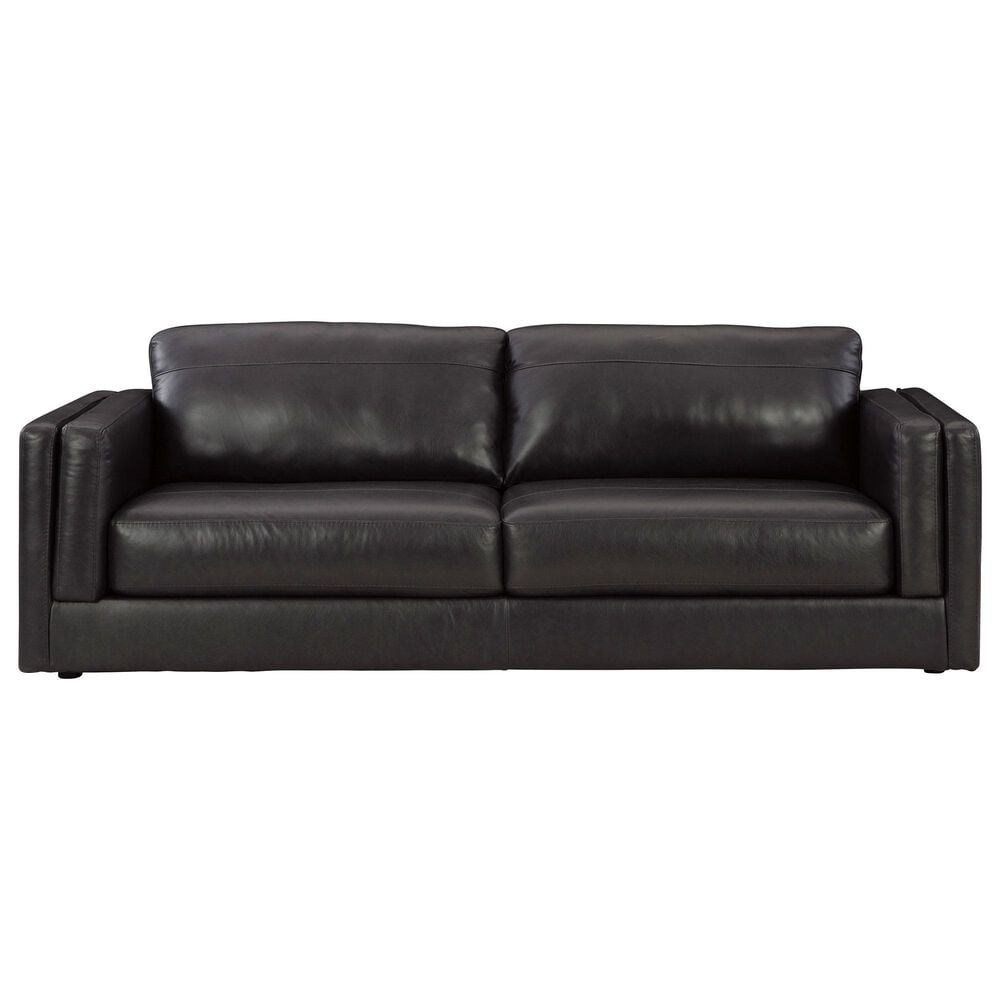 Ashley Amiata Stationary Sofa in Onyx, , large