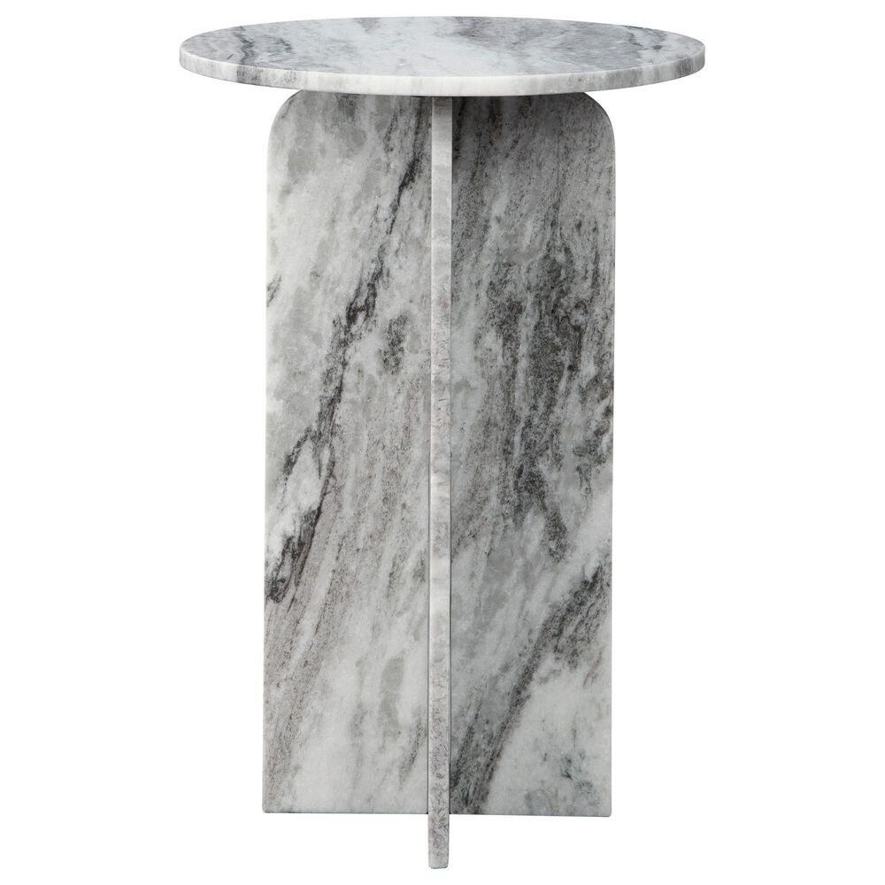 Ashley Keithwell Round Accent Table in Gray and White, , large