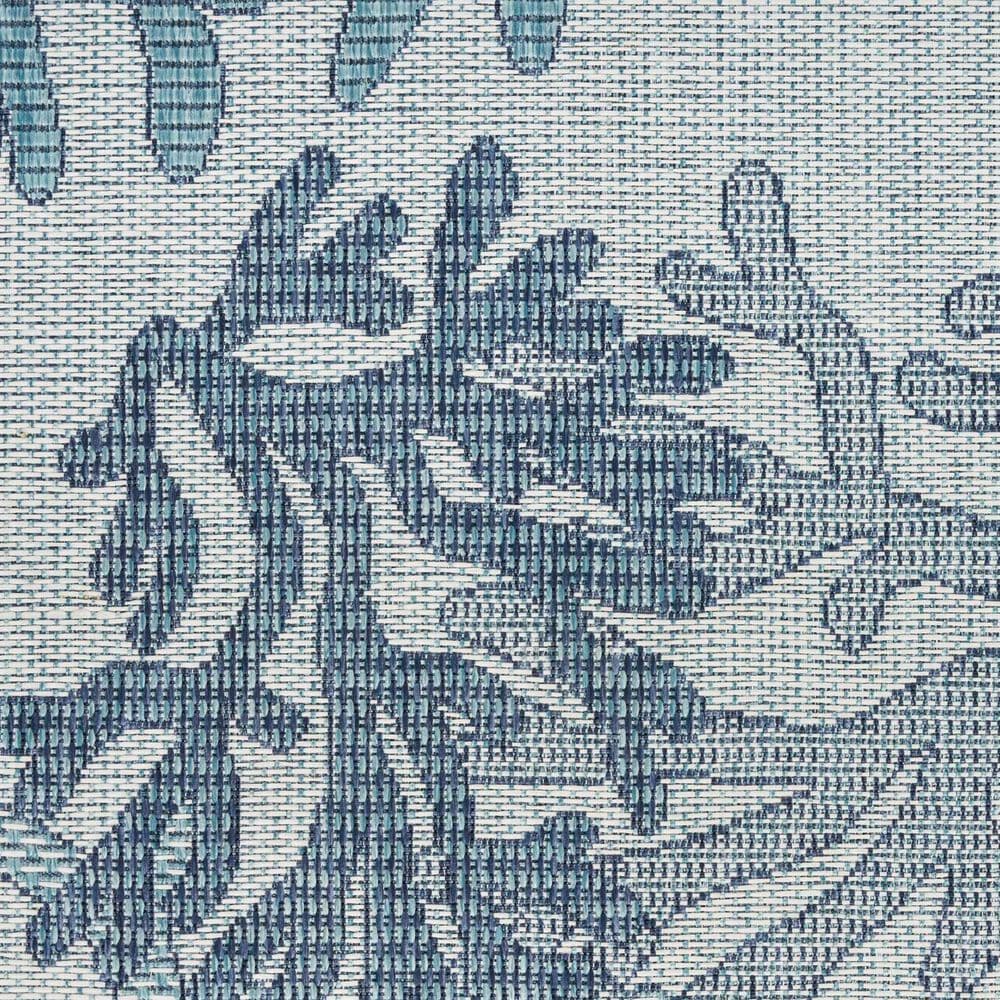 Nourison Garden Oasis Nautical Blue 9&#39; x 12&#39; Indoor/Outdoor Area Rug, , large