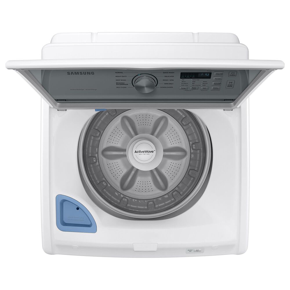 Samsung 4.6 cu. ft. Large Capacity Smart Top Load Washer with ActiveWave Agitator and Active WaterJet in White, , large
