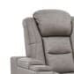 Ashley The Man-Den Power Reclining Sofa with Adjustable Headrest in Gray, , large