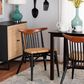 Baxton Studio Parthenia Side Chair in Black, Walnut Brown and Natural Brown, , large